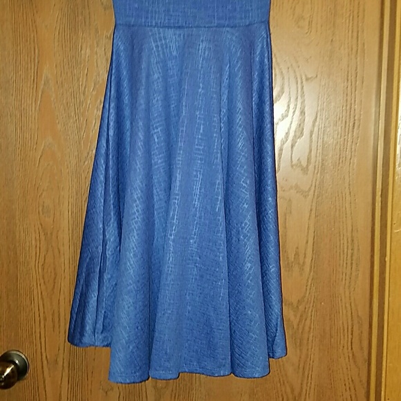 LuLaRoe Nicole blue dress - Picture 6 of 7